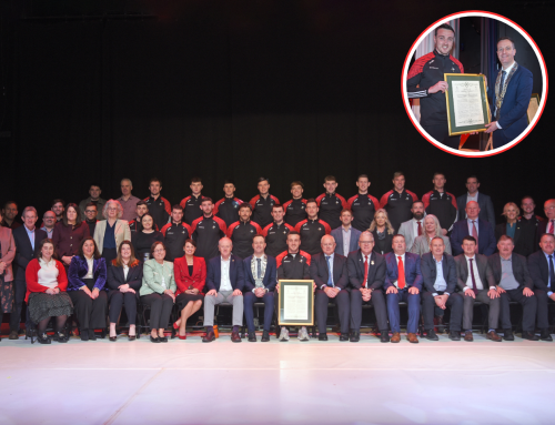 Louth County Council Honours County Gaelic Football Teams at Civic Reception